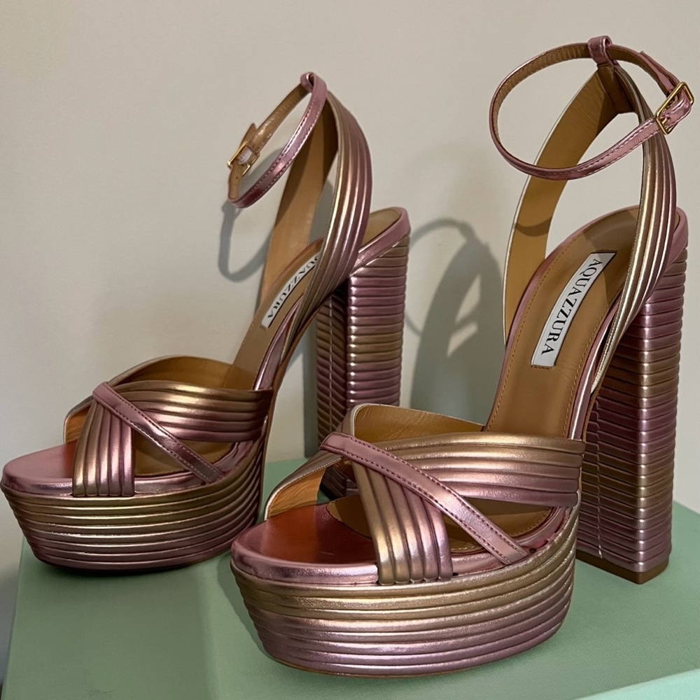 Aquazurra sundance platform heel